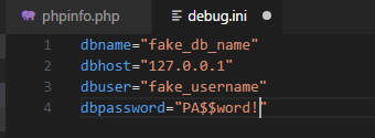 create debug.ini